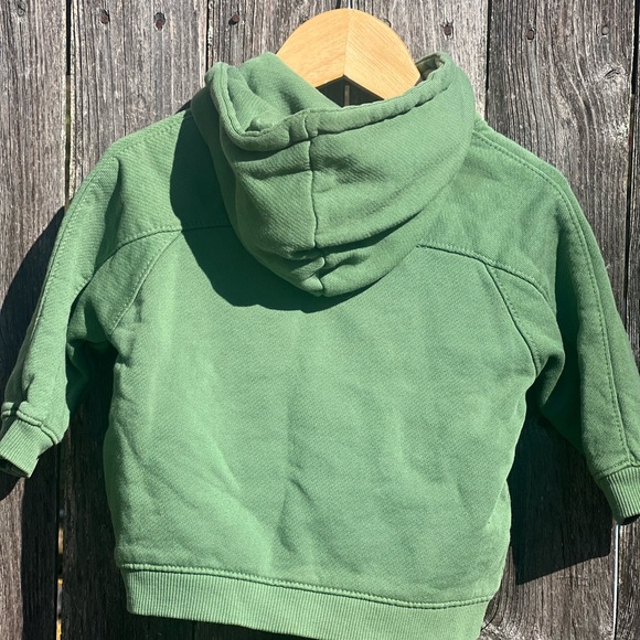 Zara Hooded Full Zip Sweater Jacket Green - Picture 5 of 6